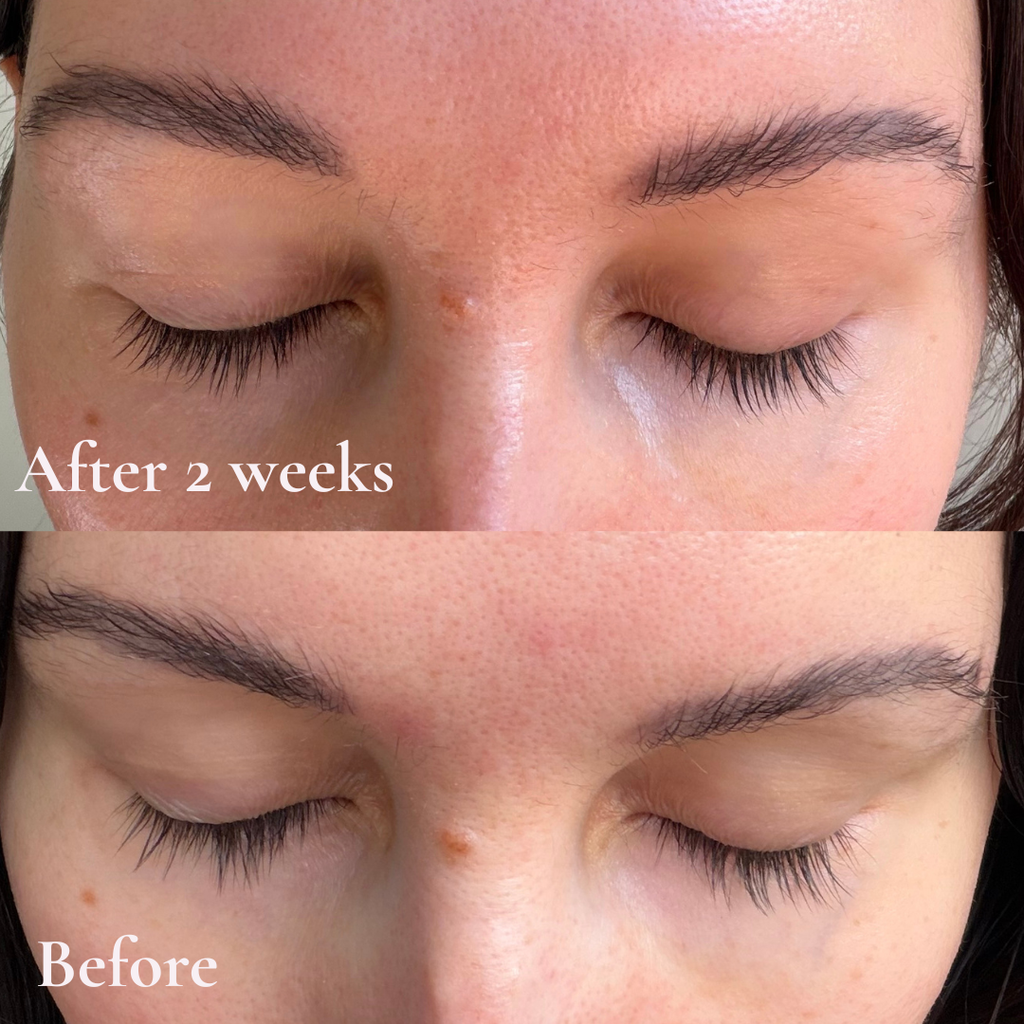 Wolfe Peptide Lash Serum before and after results